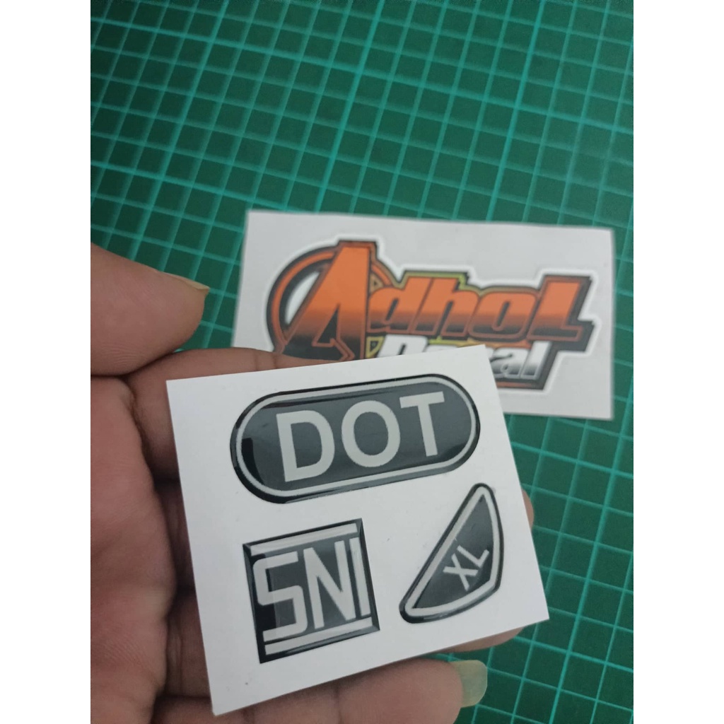 Jual Sticker Helm DOT SNI UKURAN Timbul - M / L / XL | Shopee Indonesia