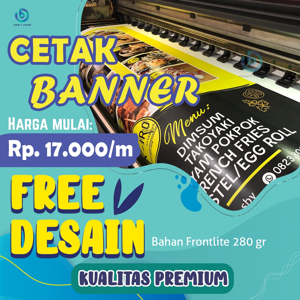 Jual Cetak Banner Spanduk Free Desain Custom Shopee Indonesia