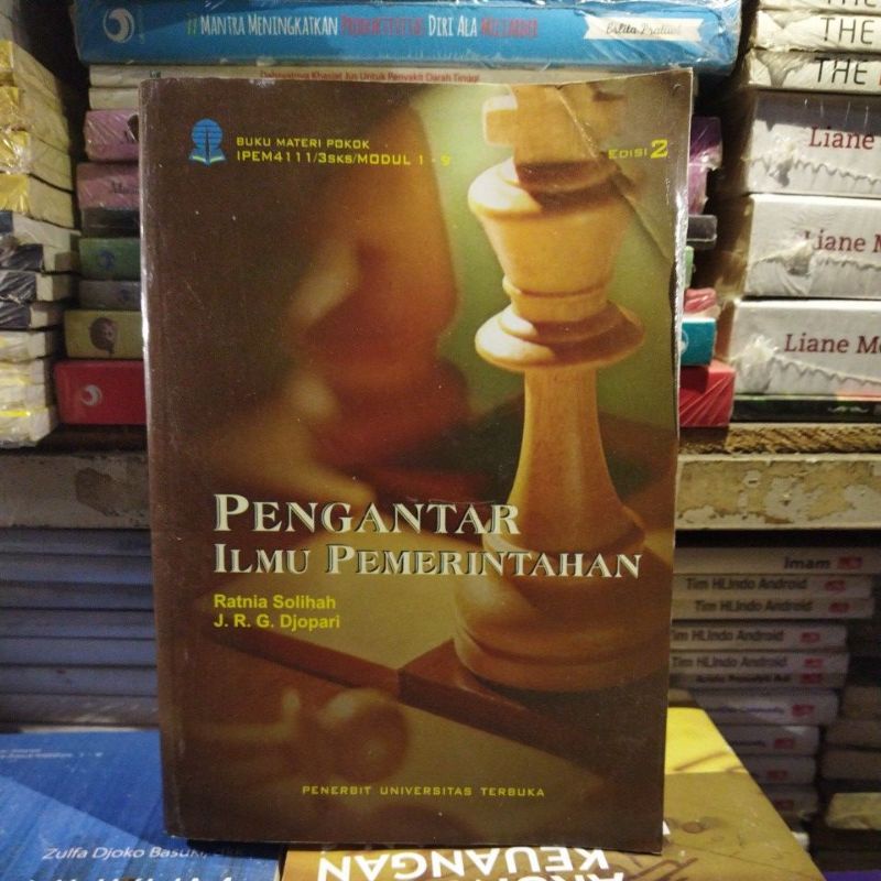 Jual Buku Materi Pokok Pengantar Ilmu Pemerintahan Ut Buku Universitas 