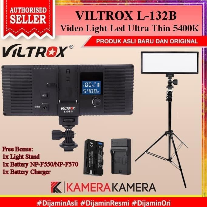 Jual Viltrox L132B L-132B Led Video Light + Battery + Charger + Light ...