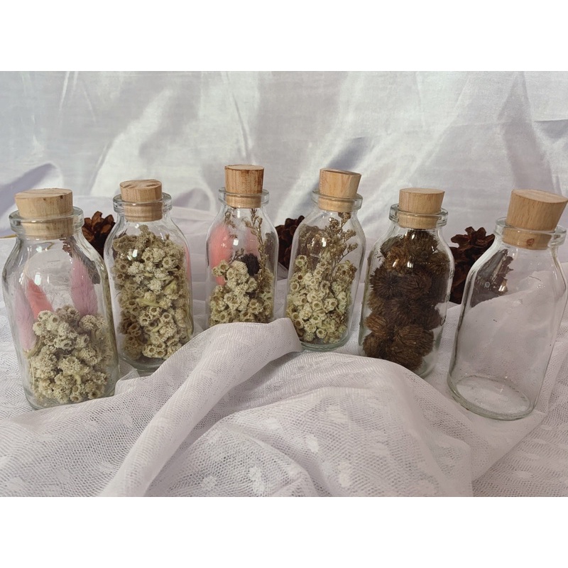 Jual HIASAN KAMAR BUNGA DALM BOTOL KACA / dekorasi rustic aesthetic ...