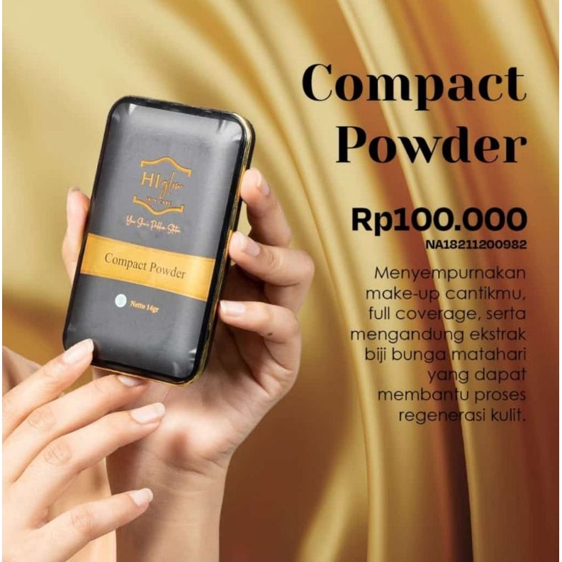 Jual Bedak Padat HI GLOW [POWDER ORIGINAL] | Shopee Indonesia