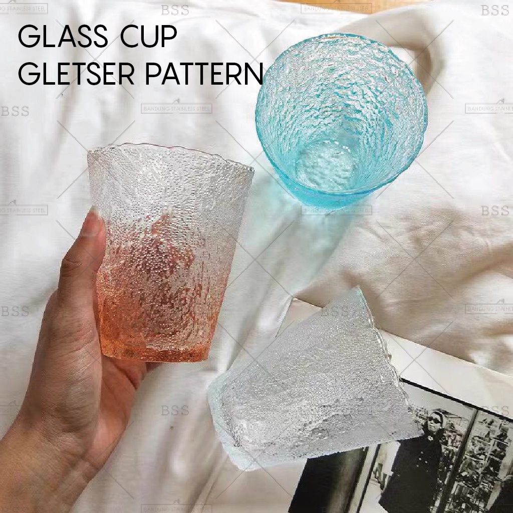 Jual Vintage Retro 260ml Gelas Kaca Gelas Estetik Aesthetic Unik Cantik Drinking Glass Shopee 2046