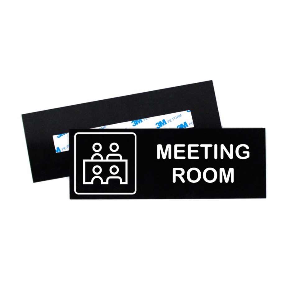 Jual Unik meeting room signage - logo meeting room uk. 8x22 cm - ruang ...