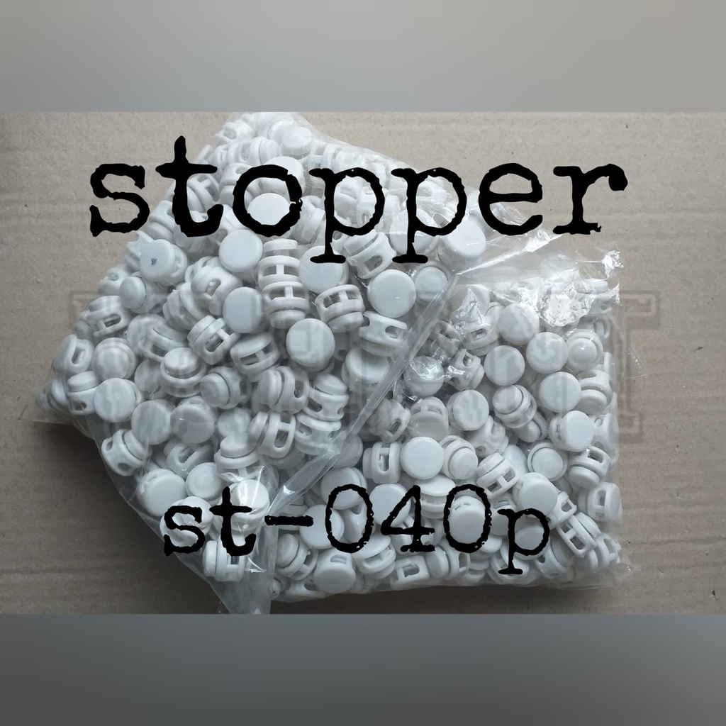 Jual STOPPER KLAKSON STOPPER KNOB PLASTIC CORD LOCK ENDS SPRING TOGGLE ...