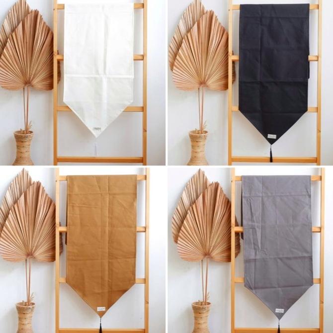 Jual Promo Taplak Meja Tassel Polos (Taplak Panjang Minimalis Runner ...