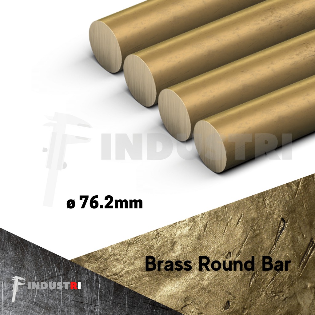 3 (76.2mm) Brass Round Bar