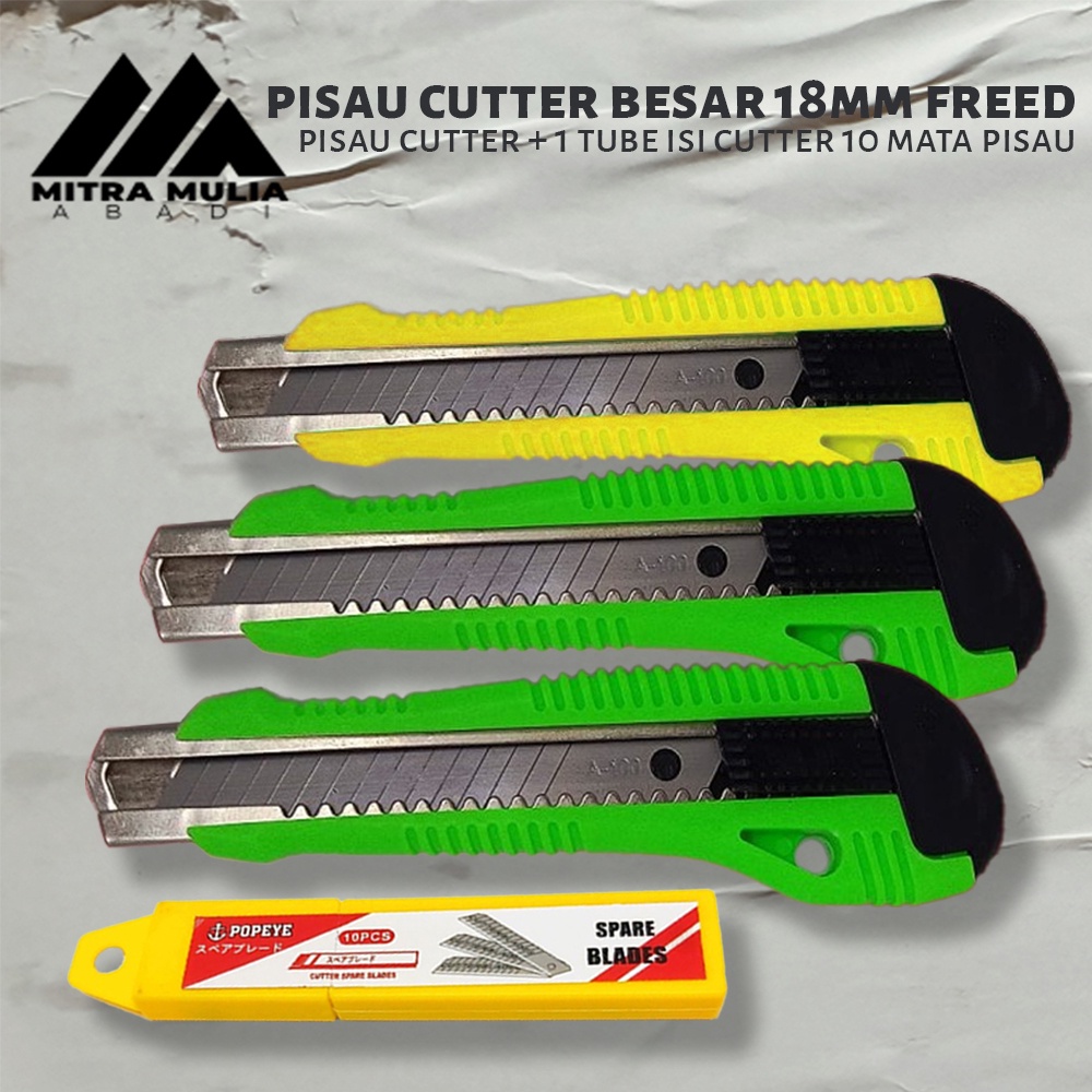 Jual Pisau Cutter Besar Mm Freed Dan Isinya Tube Mata Pisau