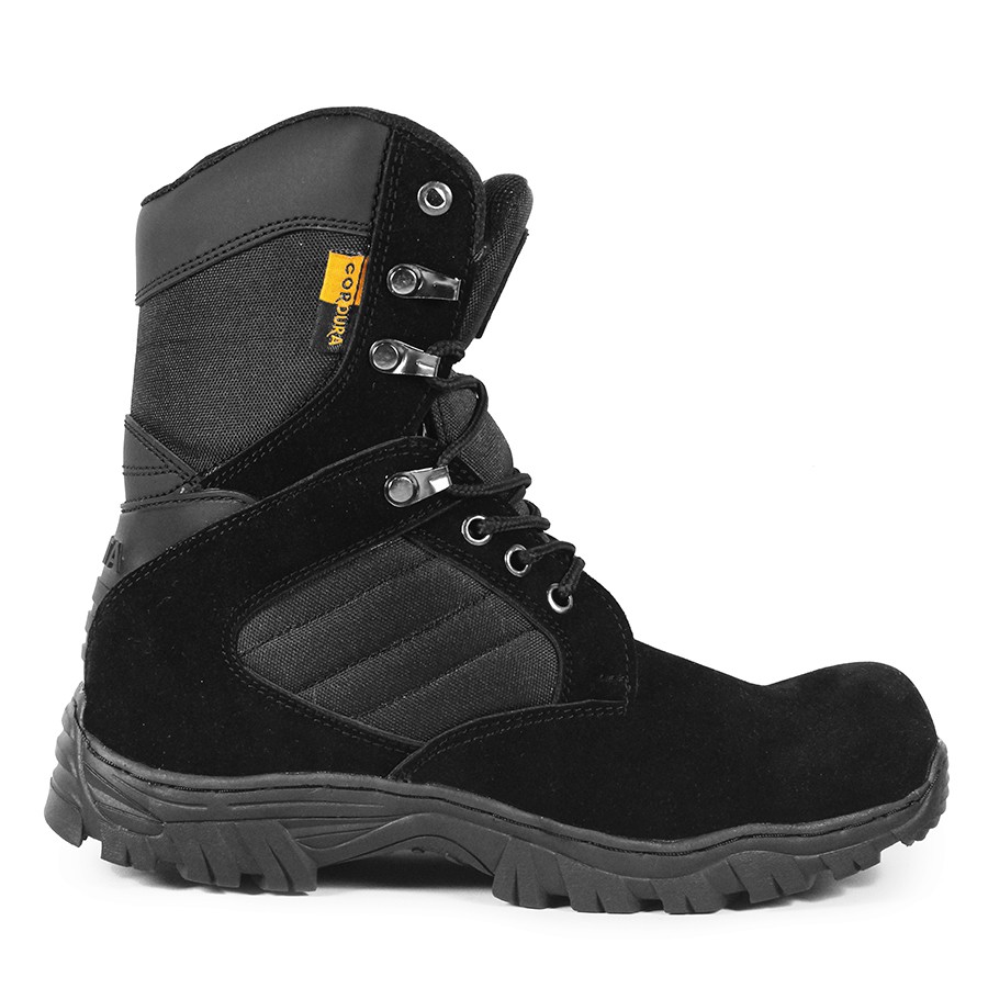 Jual Sepatu Boots Tinggi Safety Tracking Touring Ujung Besi PDL PDH ...