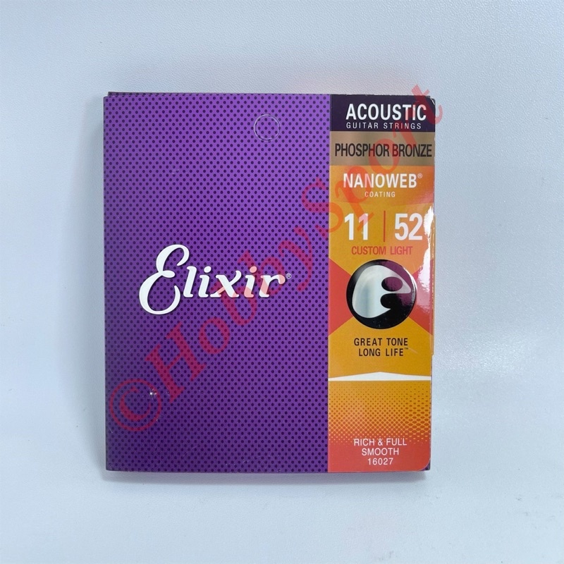 Jual Senar Gitar Akustik Elixir 0.11 Light Nanoweb String Acoustic