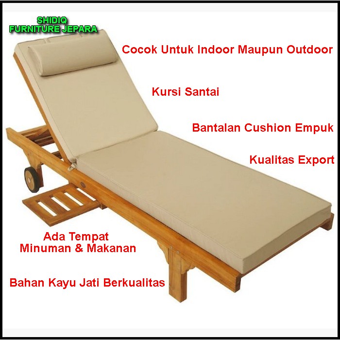 Jual Kursi Santai Kayu Kursi Pantai Kayu Kursi Kolam Renang Bangku