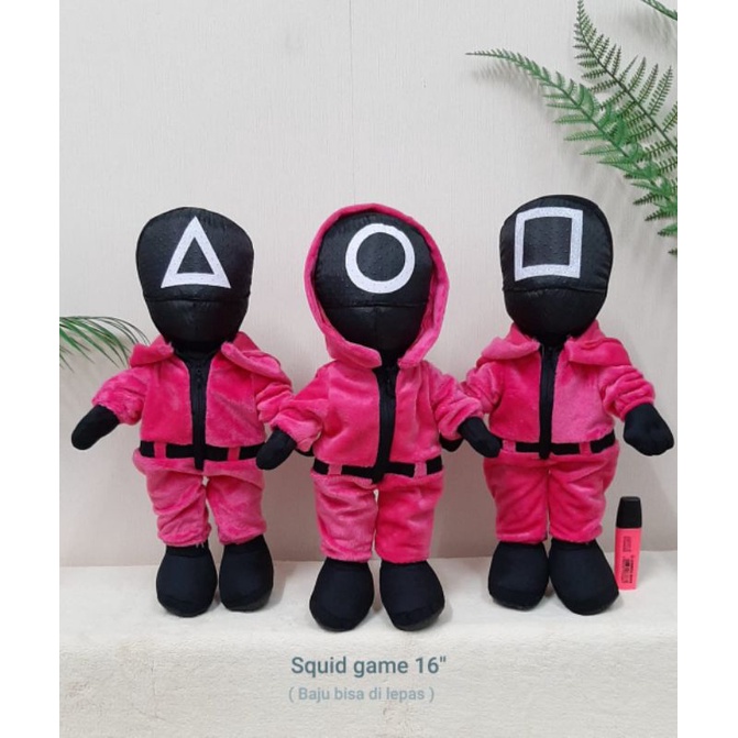 Jual Boneka Squid Game 40cm/16"/boneka karakter/boneka viral/kado
