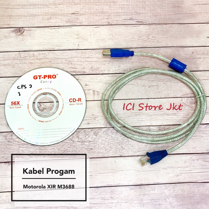 Jual Kabel progam radio rig motorola xir m3688 dan software | Shopee ...
