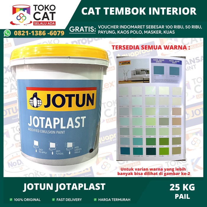 Jual Cat Tembok Interior Jotun Jotaplast Bisa Request Warna 25 Kg Pail Shopee Indonesia 1405