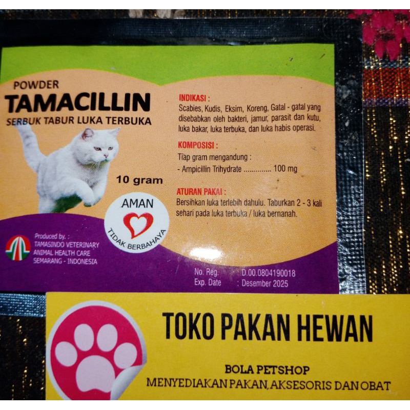 Jual Tamacillin Cat Serbuk Tabur Luka Terbuka Shopee Indonesia