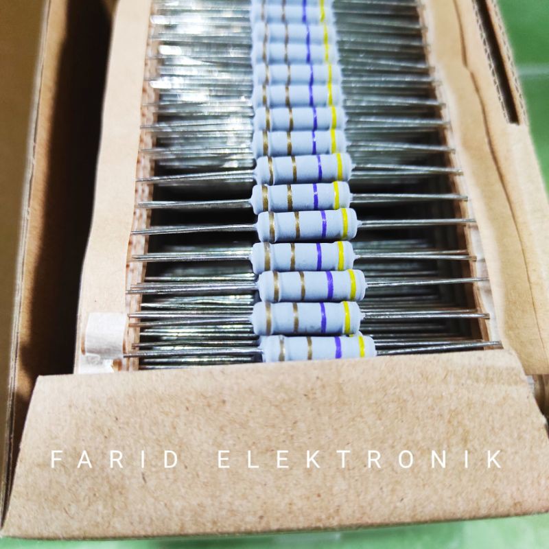 Jual RESISTOR 4.7 OHM 4R7 2WATT TAIWAN ORI | Shopee Indonesia
