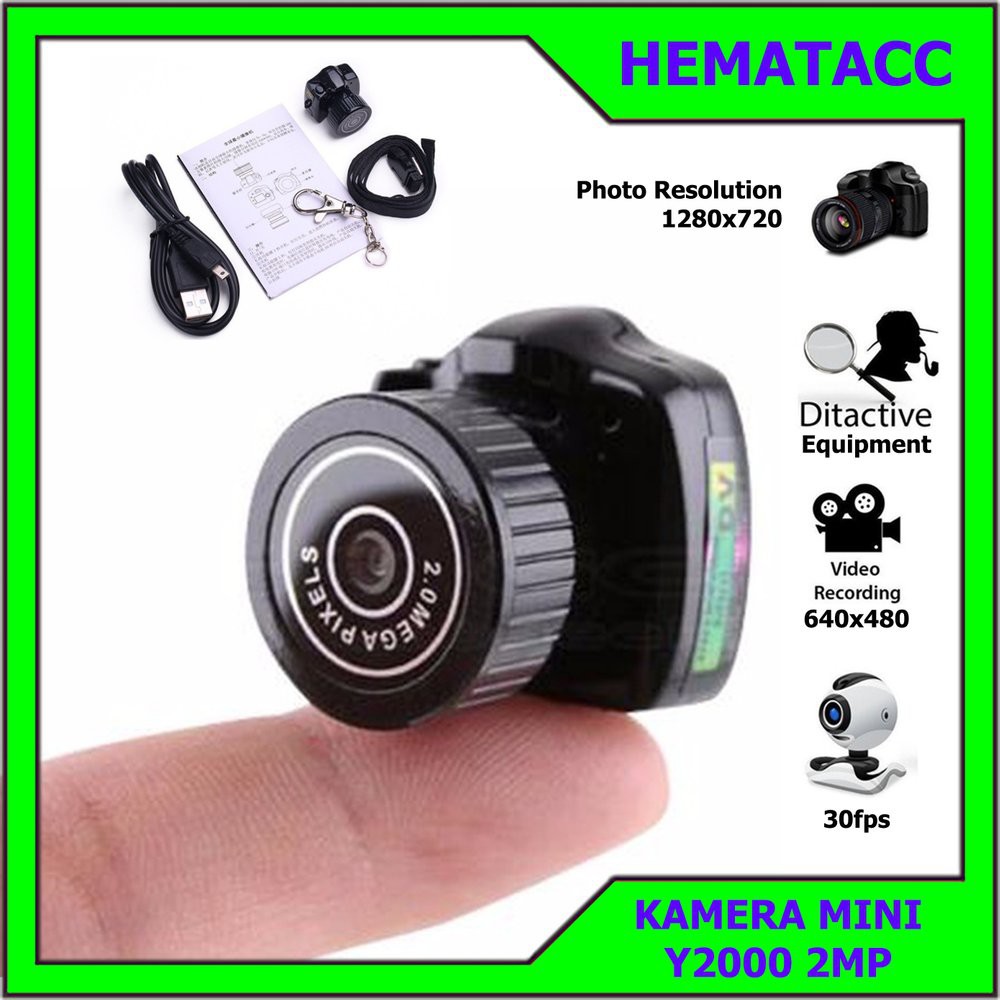 Jual Order Langsung Kamera Perekam Video Digital Mini HD Y2000 DV Spy  Hidden Camera Terlaris | Shopee Indonesia