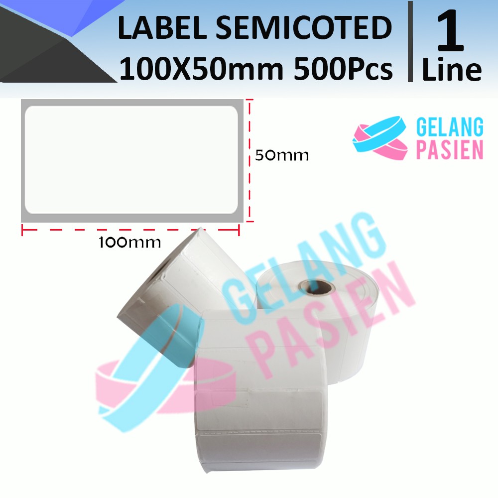 Jual Label Barcode Semicoated ukuran 100x50 mm 500 pcs PerRoll | Shopee ...