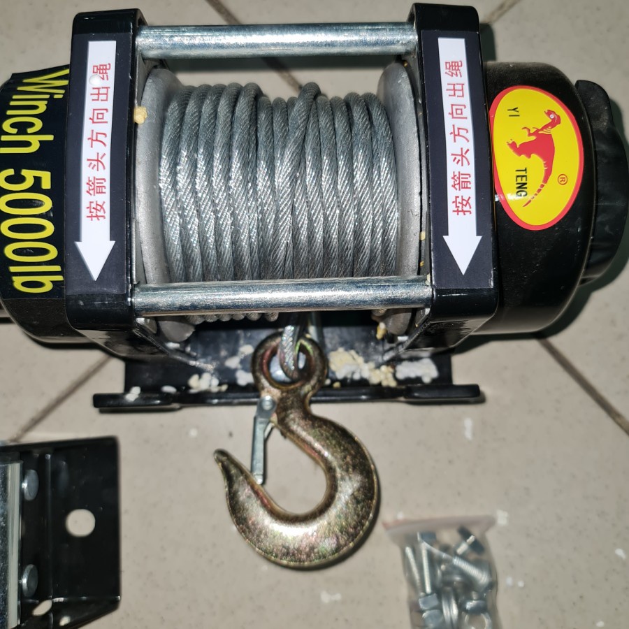Jual ELECTRIC WINCH ATV HOIST 2500 KG WINCH 5000 LBS 12V Shopee Indonesia