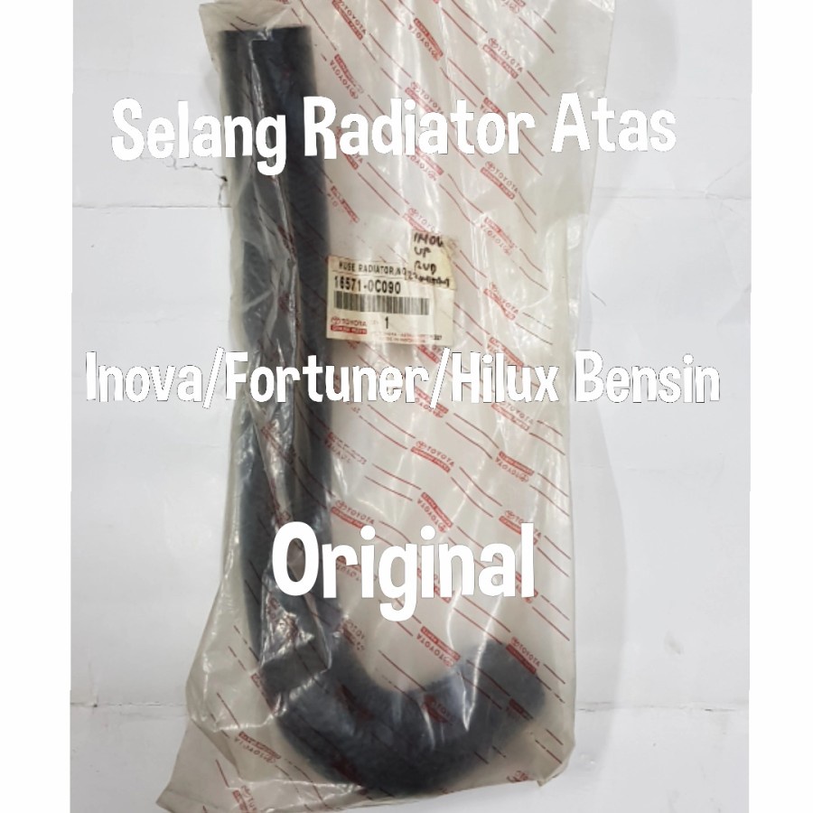 Jual Selang Radiator Toyota Inova/Fortuner/Hilux Bensin Atas Original ...