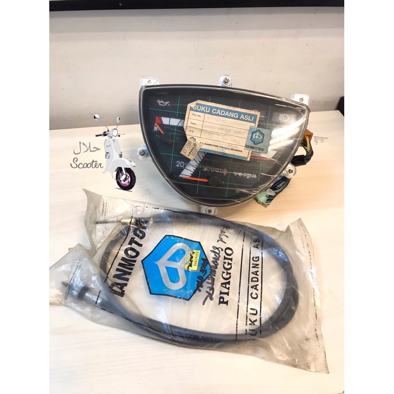 Jual Speedometer vespa excel / T5 Nos (new old stock) Original danmotor biru Rare item Shopee