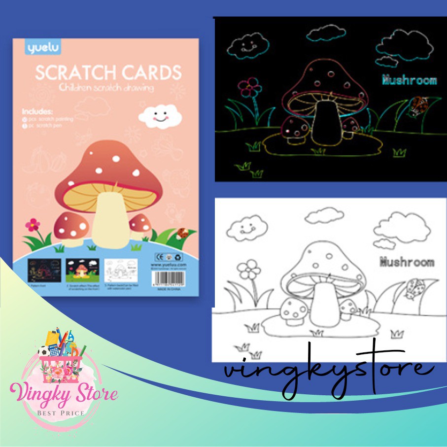 Jual Scratch Cards / Children Scratch Drawing Yuelu Shopee Indonesia