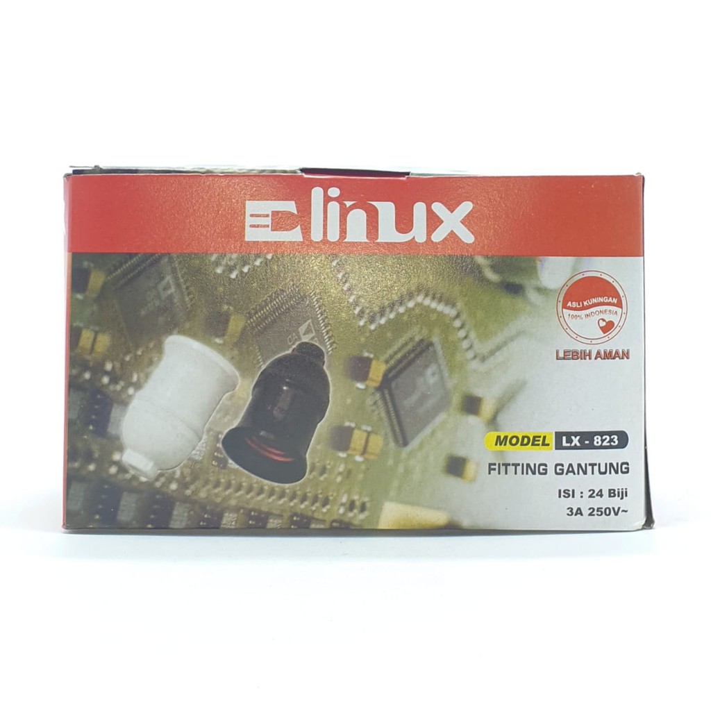 Jual @24 Pcs (1 Kotak) Linux LX-823 E27 Fiting Lampu Gantung / Fiting ...