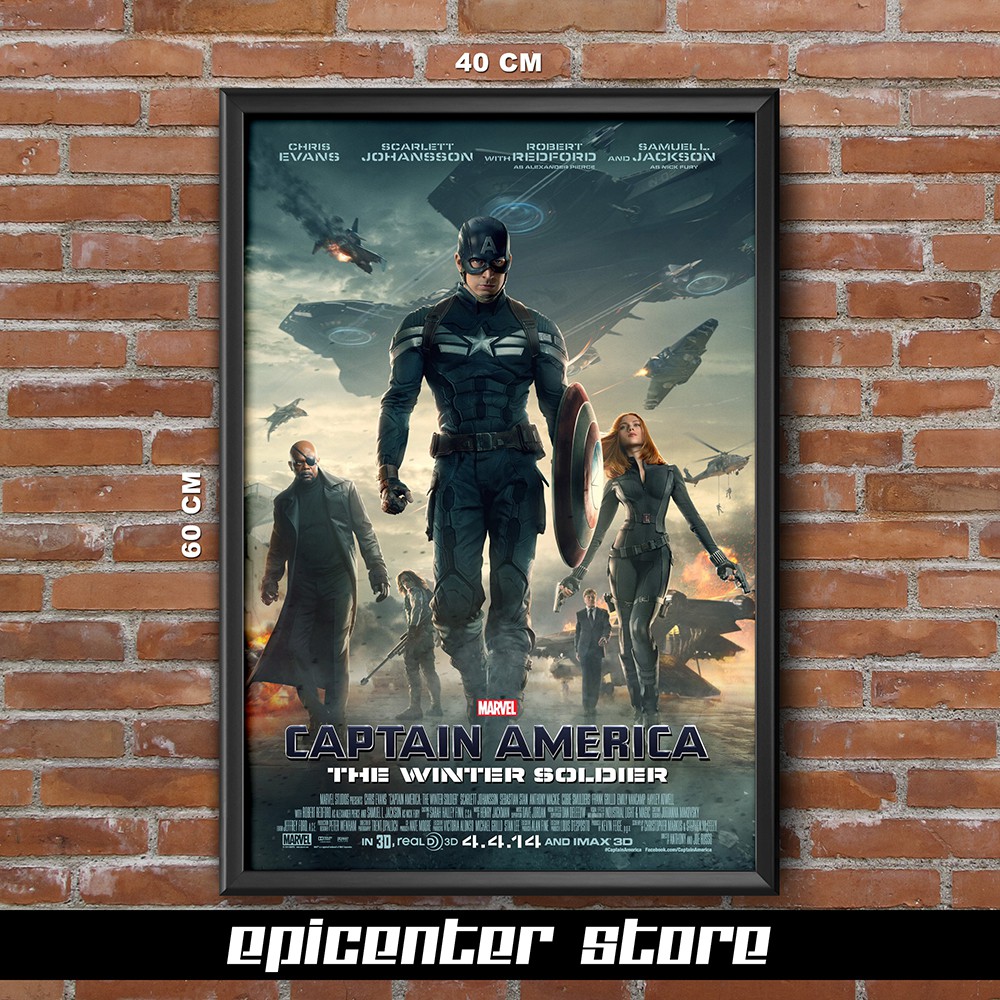 Jual Poster Film Captain America Winter Soldier - Official 40x60 ...