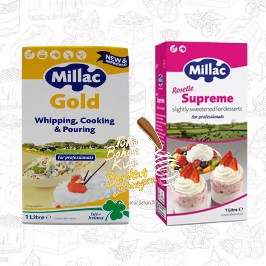 Jual MILLAC WHIPPING CREAM GOLD / ROSELLE 1 LITER Shopee Indonesia