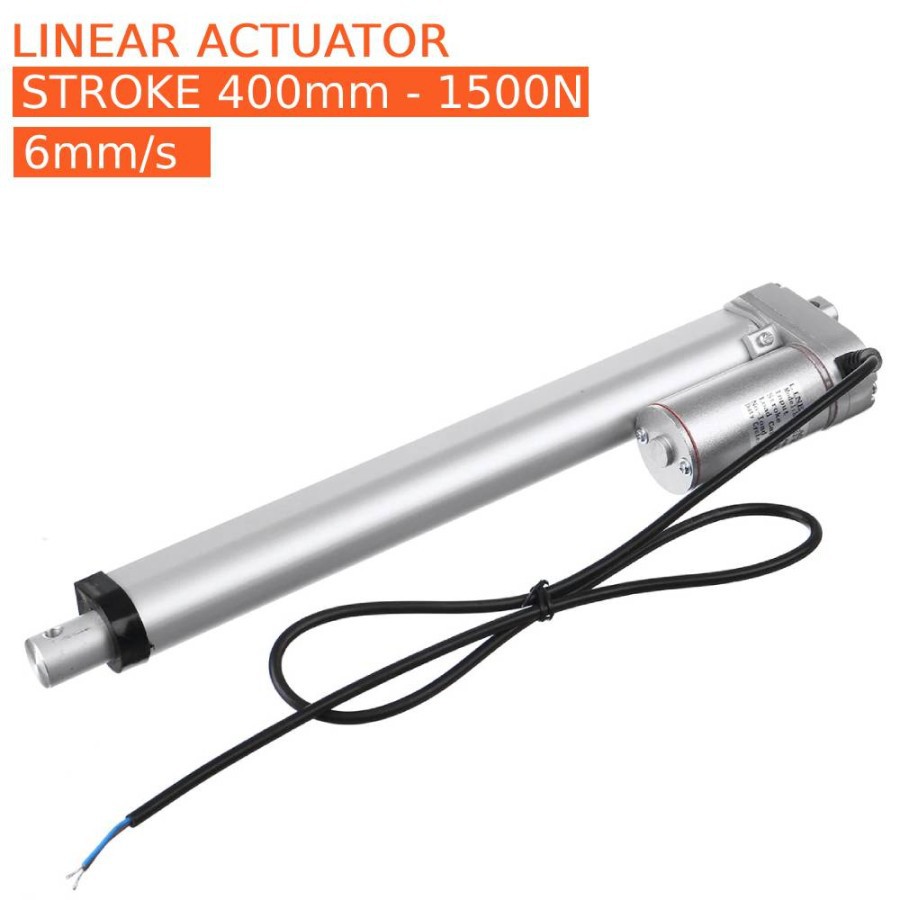 Jual Actuator Electric Linear Motor Controller 400mm Stroke 1500N 12V