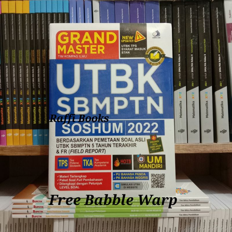 Jual Buku Grand Master Utbk Sbmptn Soshum 2022 Um Mandiri Shopee