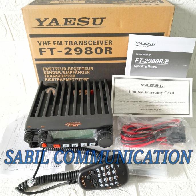 Jual [COD] RADIO RIG YAESU FT 2980 FT 2980R/E VHF PENGGANTI YAESU FT ...