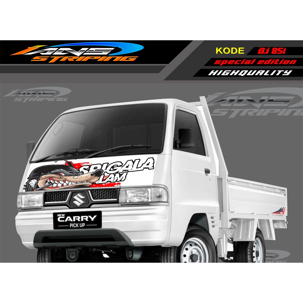 Jual DECAL STICKER KAP MOBIL CARRY/ STIKER KABIN DEPAN MOBIL CARRY PICK ...