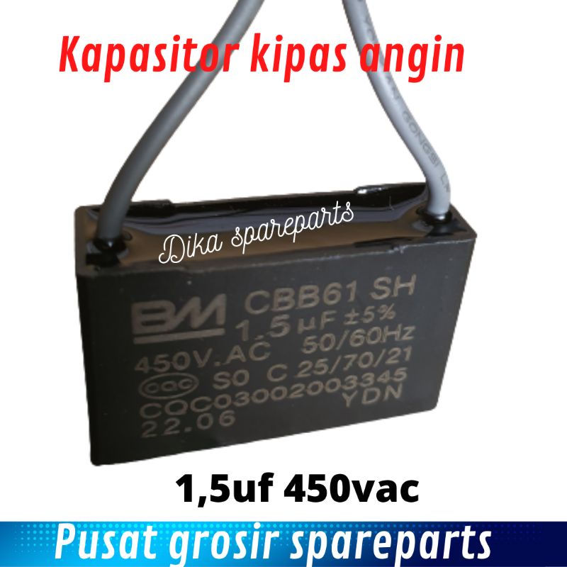 Jual kapasitor kipas 1,5 uf multi Shopee Indonesia