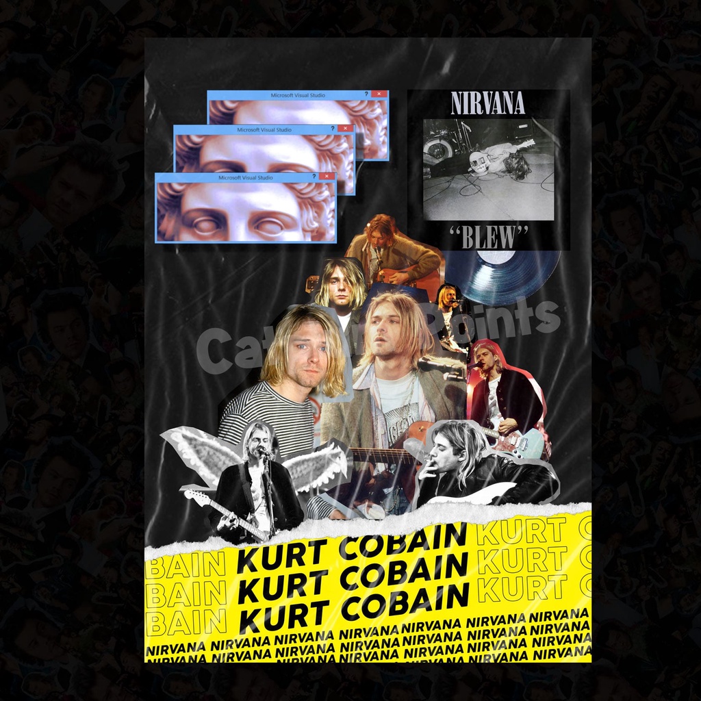 Jual Poster Kurt Cobain A3/A5 | Shopee Indonesia