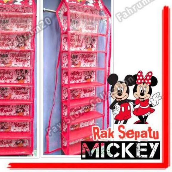 Jual Rak Sepatu Gantung 9 Susun Karakter Mickey Mouse 1kg Isi 2