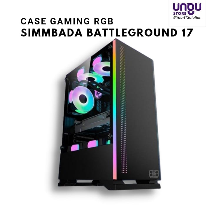 Jual Case Gaming RGB Simbadda Battleground 17 Casing CPU No PSU ...
