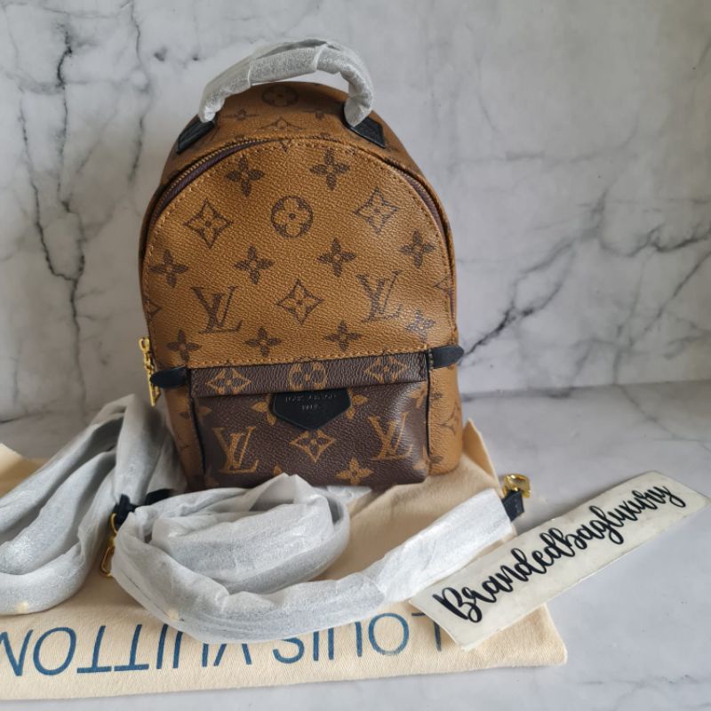 tas backpack Louis Vuitton Mini Palmspring Monogram Reverse Backpack