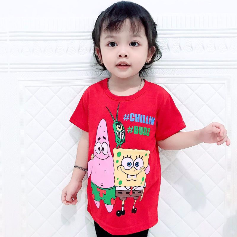Jual Baju anak SPONGEBOB / PATRICK unisex usia 1-10 tahun | Shopee ...