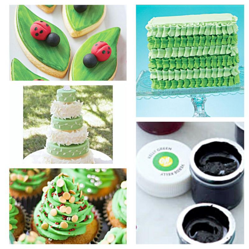 Jual Pewarna makanan wilton 14 g leaf green food color icing pewarna ...