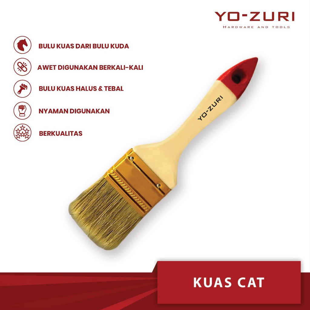 Jual STSHARDWARE KUAS CAT / KUAS CAT TEMBOK / KUAS CAT YOZURI / KUAS ...