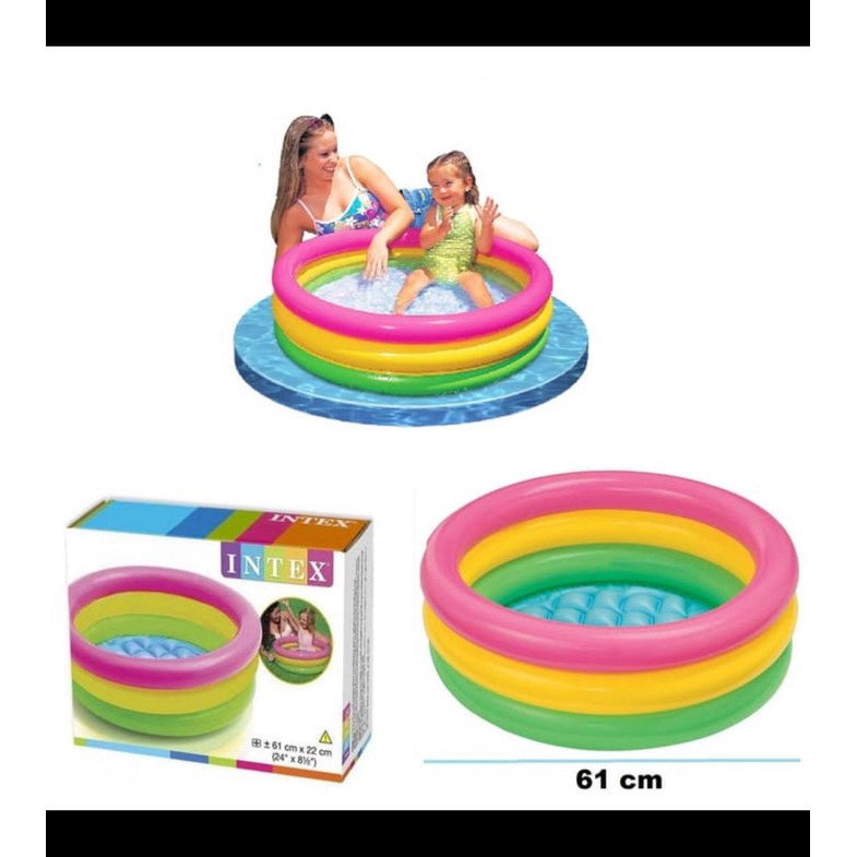 Jual Intex 57107 Kolam renang anak ukuran 61x22cm | Shopee Indonesia