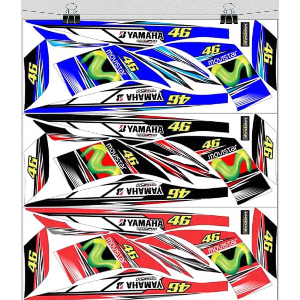 Jual Striping Jupiter Z Variasi Stiker Sticker Skotlet Scotlite Body