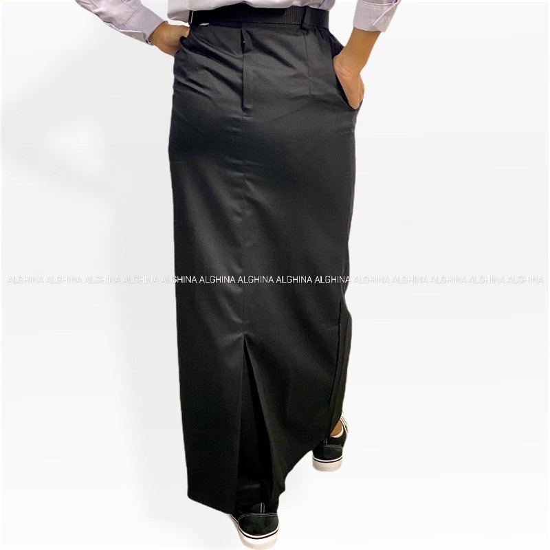 Jual Rok Sekolah Anak SMA/SMK Model Span Belakang Panjang Warna Abu-Abu ...