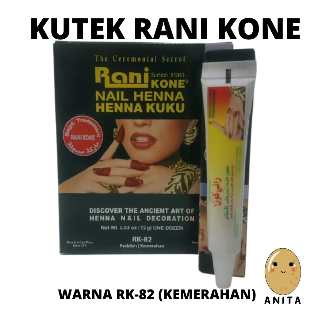 Jual HENNA RANIKONE RK 82 NAIL DECORATION PASTE GREEN PACK 6 GRAM ...