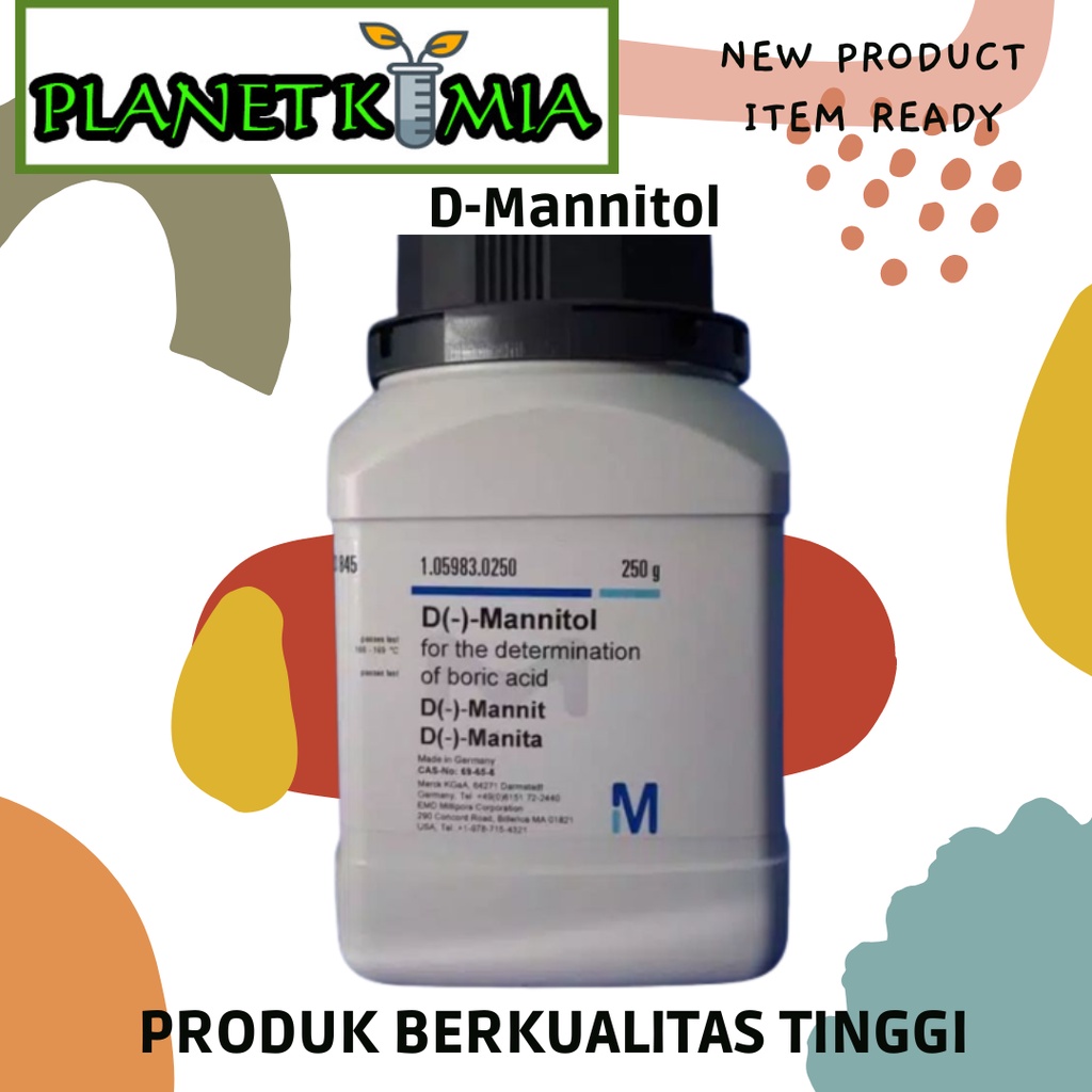 Jual D Mannitol / D Manitol Pro Analisa Merck 5 Gram Shopee Indonesia