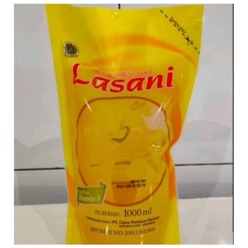 Jual MINYAK GORENG LASANI KEMASAN 1 LITER | Shopee Indonesia