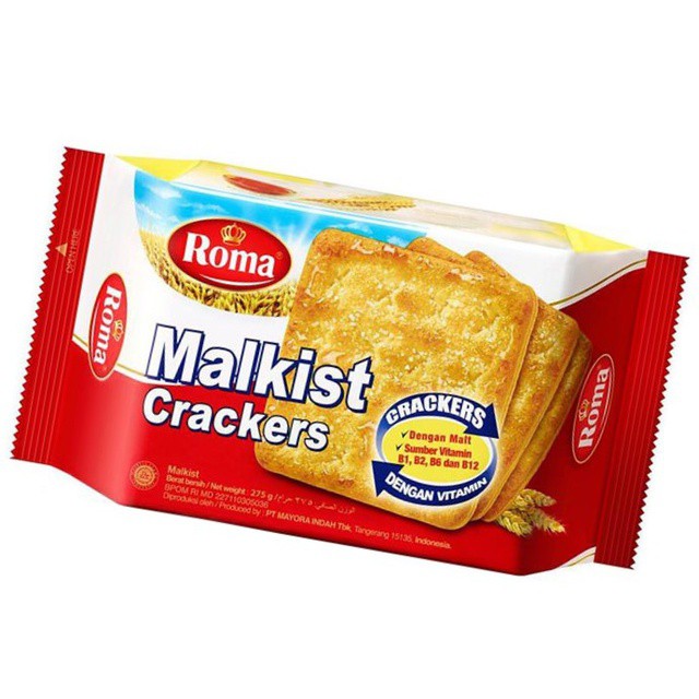 Jual ROMA MALKIST Cokelat, Crackers, Cream Crackers, Krim Tiramisu