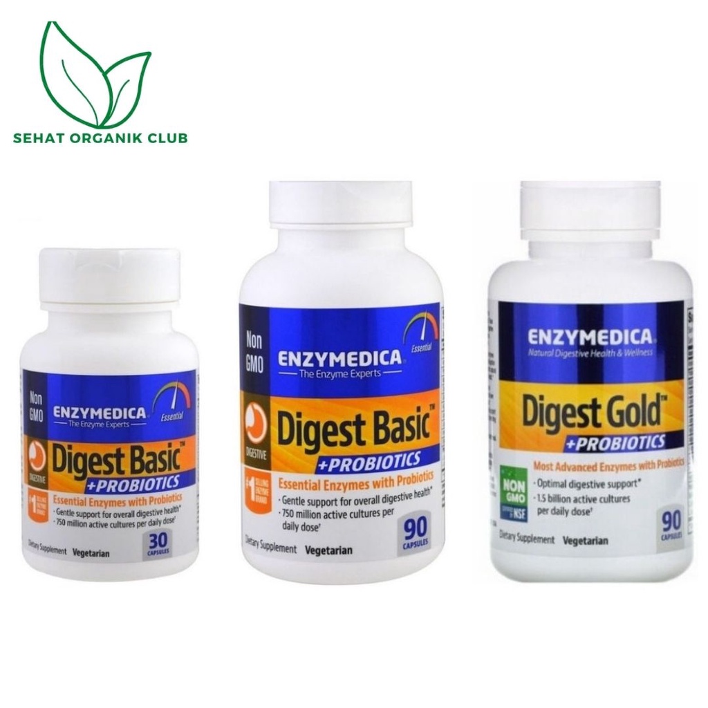 Jual Enzymedica Digest Basic + Probiotics 90 Caps ; Enzymedica Digest ...