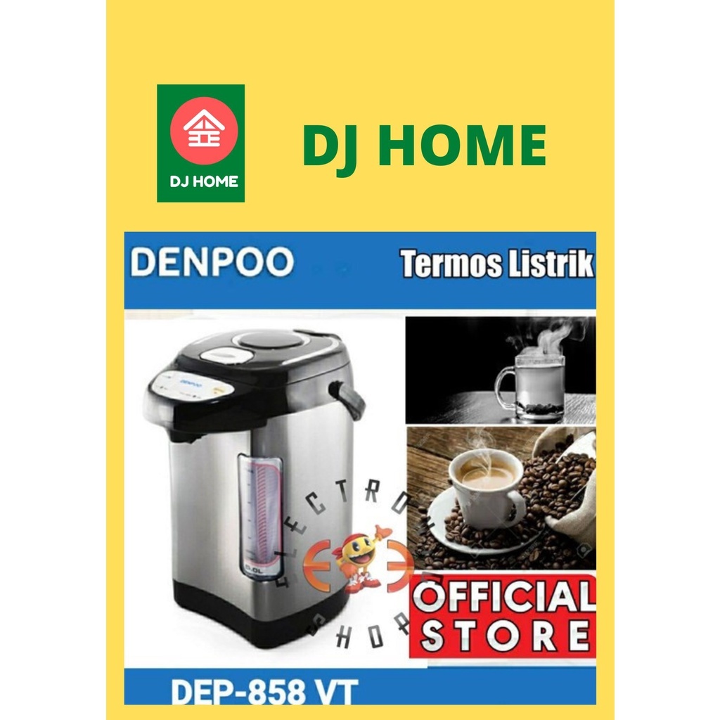 Jual Denpoo Electro Pot DEP-858VT Termos Listrik,Pemanas Air 5 Liter ...